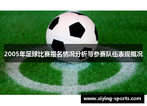 2005年足球比赛报名情况分析与参赛队伍表现概况